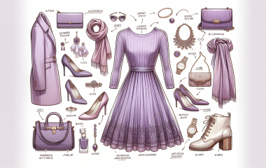 Какие аксессуары и обувь следует носить с сиреневым платьем