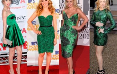 Какая обувь подойдет к зеленому платью?